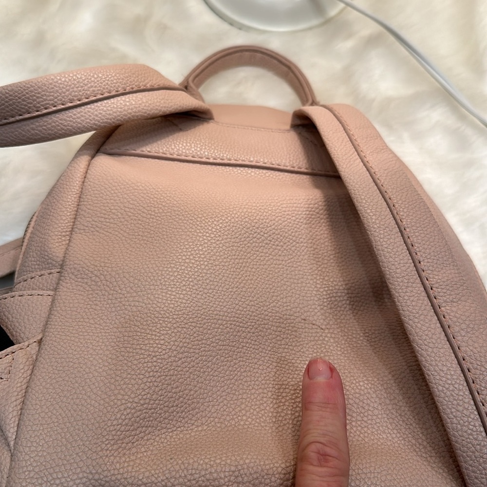 Nine West Pink Leather Taren Backpack - Picture 6 of 12